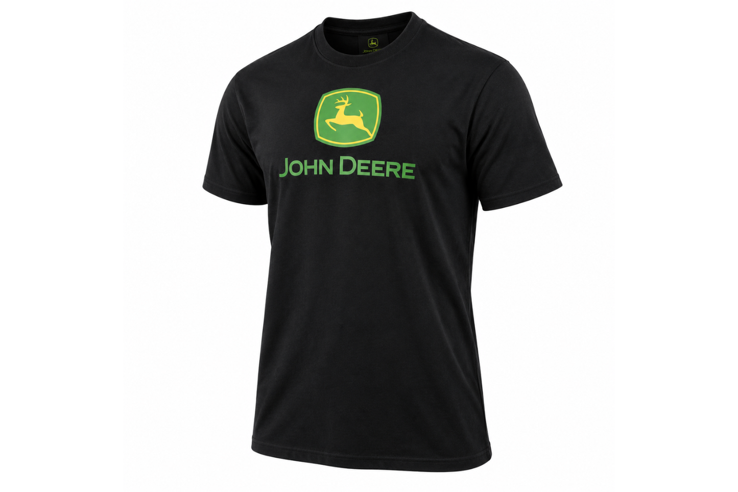 John Deere tričko s klasickým logom čierne