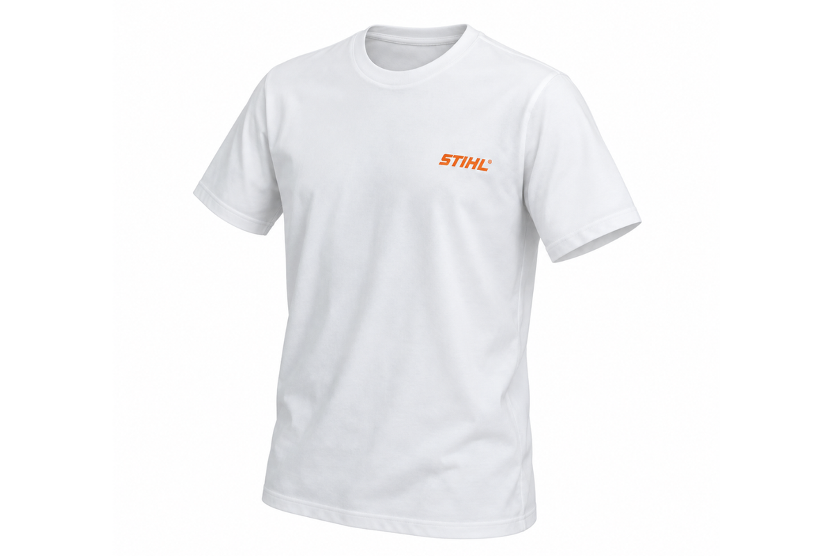 STIHL biele tričko s logom (S)