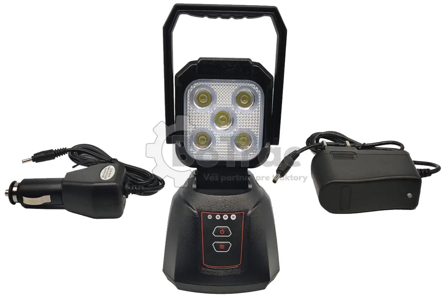 Impos LED Akumulátorový pracovný reflektor 15W - Čierna / Polykarbonát / Impos - Big light 3x5w