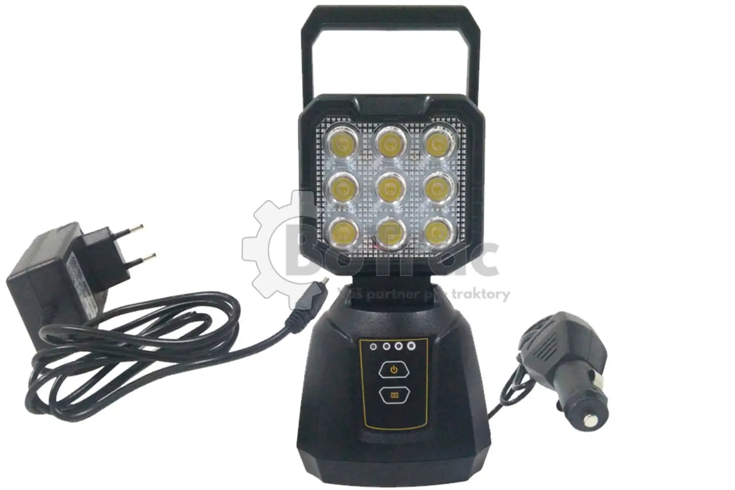 Impos LED Akumulátorový pracovný reflektor 27W - Čierna / Hliník a Polykarbonát / Impos - Big light 27w
