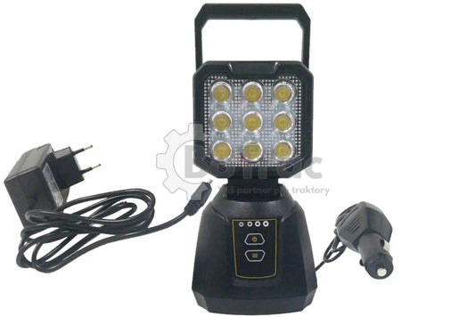Impos LED Akumulátorový pracovný reflektor 27W - Čierna / Hliník a Polykarbonát / Impos - Big light 27w