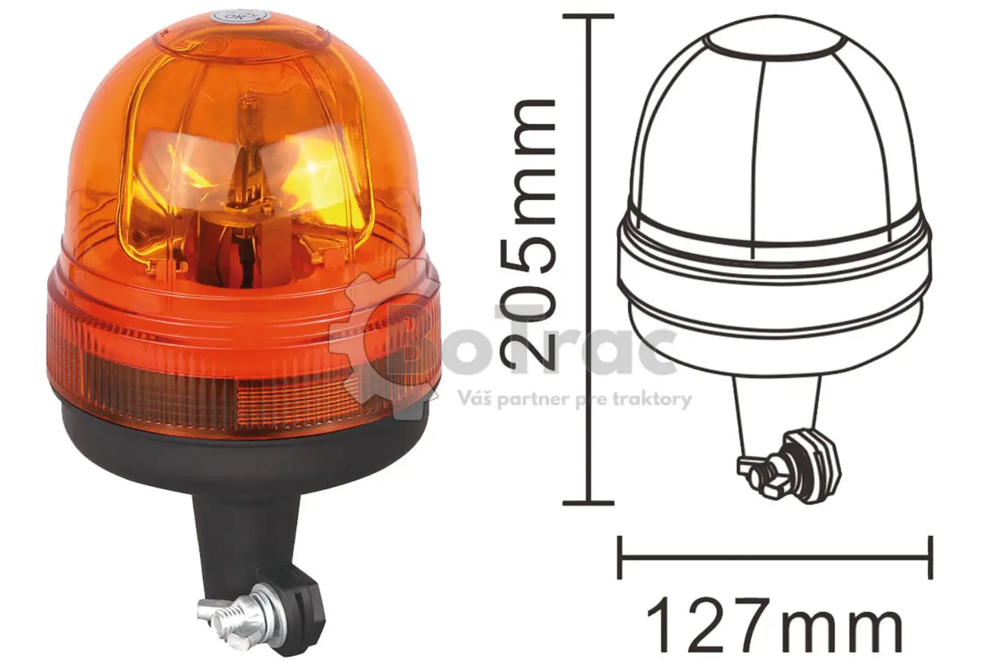 IMPOS rotačné výstražné svetlo - (pevné) 12/24V - Impos - Impos 12/24v warning light
