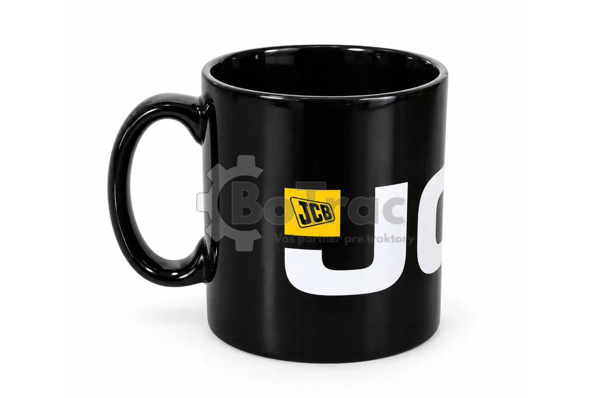 JCB čierny keramický hrnček s veľkým logom - JCB - jcb black logo mug