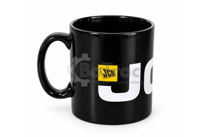 JCB čierny keramický hrnček s veľkým logom - JCB - jcb black logo mug