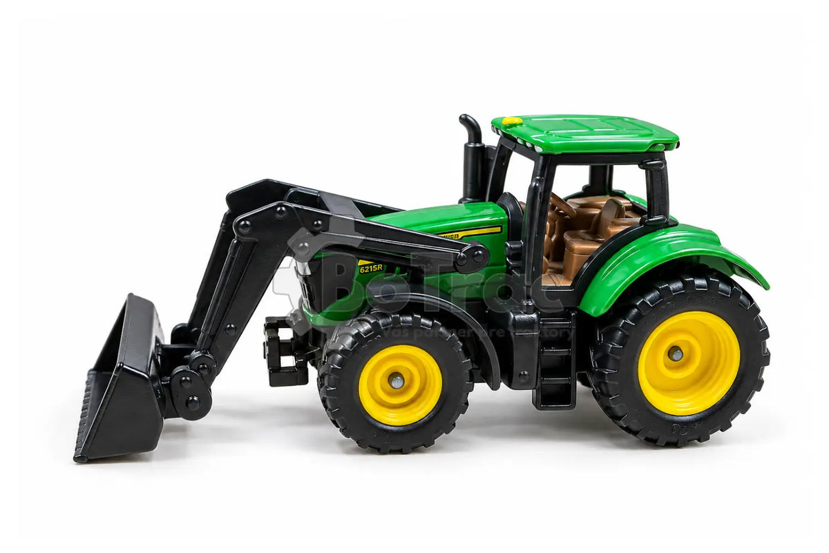 John Deere 6215R model traktor s čelným nakladačom – 1:87 - SIKU - JD 6215r model with loader 1:87
