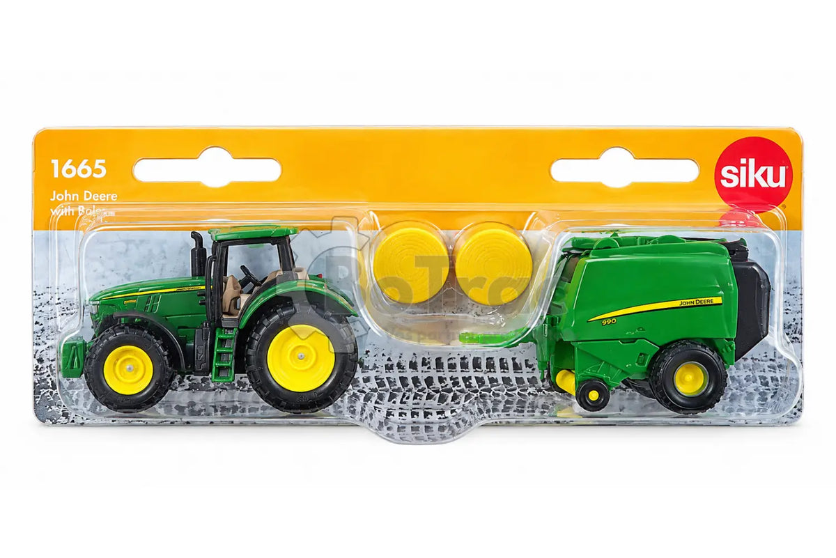 John Deere 7530 model traktora s lisom - 1:64 - John Deere - JD 7530 modell:64