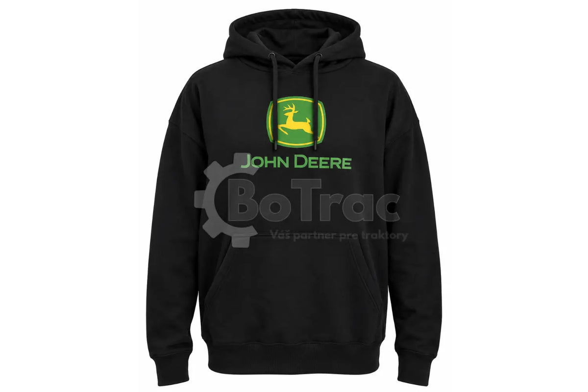 John Deere čierna pánska mikina s kapucňou - JD black sweatshirt