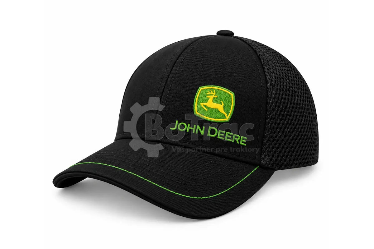 John Deere čierna sieťovaná šiltovka s logom - John Deere - JD black mesh cap w logo