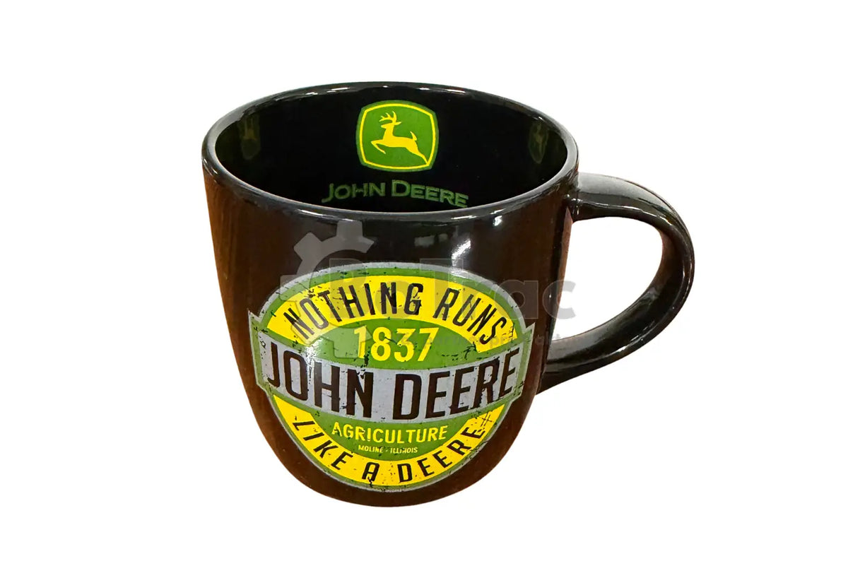 John Deere čierny hrnček „Nothing Runs Like A Deere“ - John Deere - JD mug nothing runs like a deere