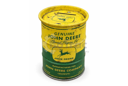 John Deere plechová pokladnička „Special Purpose Oil“ - John Deere - JD oil barrel money box