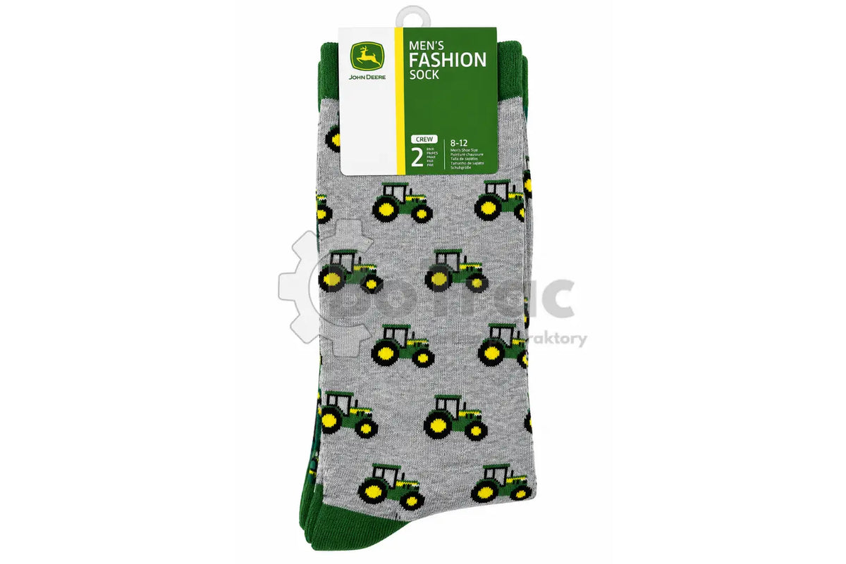 John Deere ponožky s traktorom - 2 páry (40-46) - John Deere - JD tractor socks