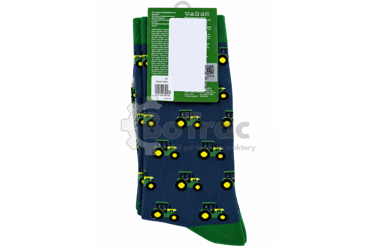John Deere ponožky s traktorom - 2 páry (40-46) - John Deere - JD tractor socks