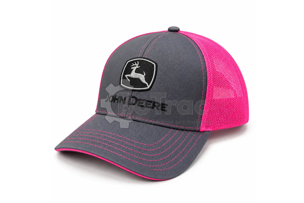 John Deere ružovo-sivá sieťovaná šiltovka - John Deere - Jd pink grey cap