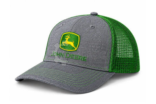 John Deere šiltovka so sieťkou v sivej a zelenej farbe - John Deere - JD mesh modern cap grey and green