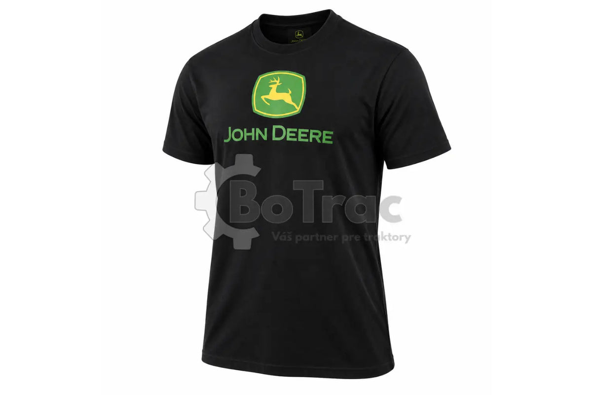 John Deere tričko s klasickým logom čierne - XL - JD classic t shirt logo black