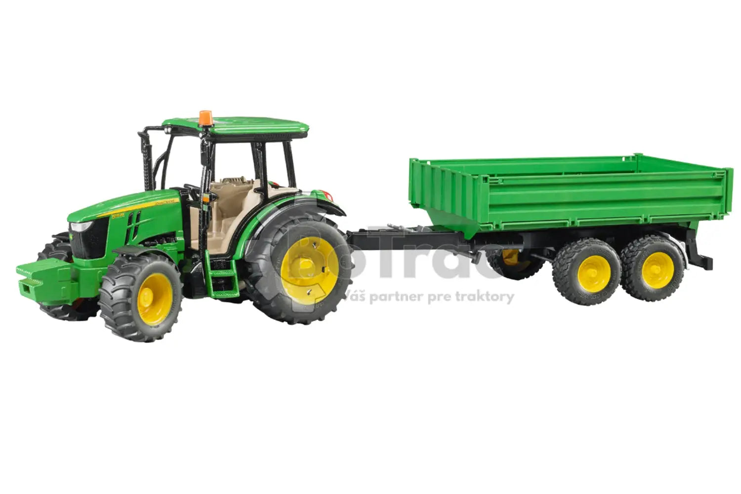 Model traktora John Deere 5115M s prívesom (1:16) - 1:16 / John Deere - JD 5115 set