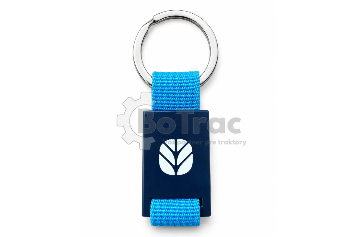 New Holland Modrá kovovo-textilná kľúčenka - New Holland - New holland textil metal keychain