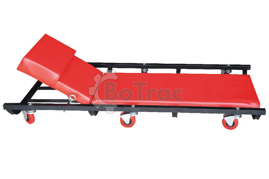 Polstrované montážne ležadlo Impos - Červený / Impos - Impos steel bed