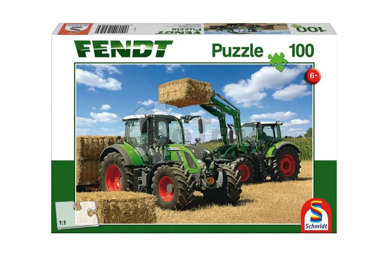 Puzzle Fendt traktory – 100 dielikov - Fendt / 361 × 243 mm - Fendt puzzle